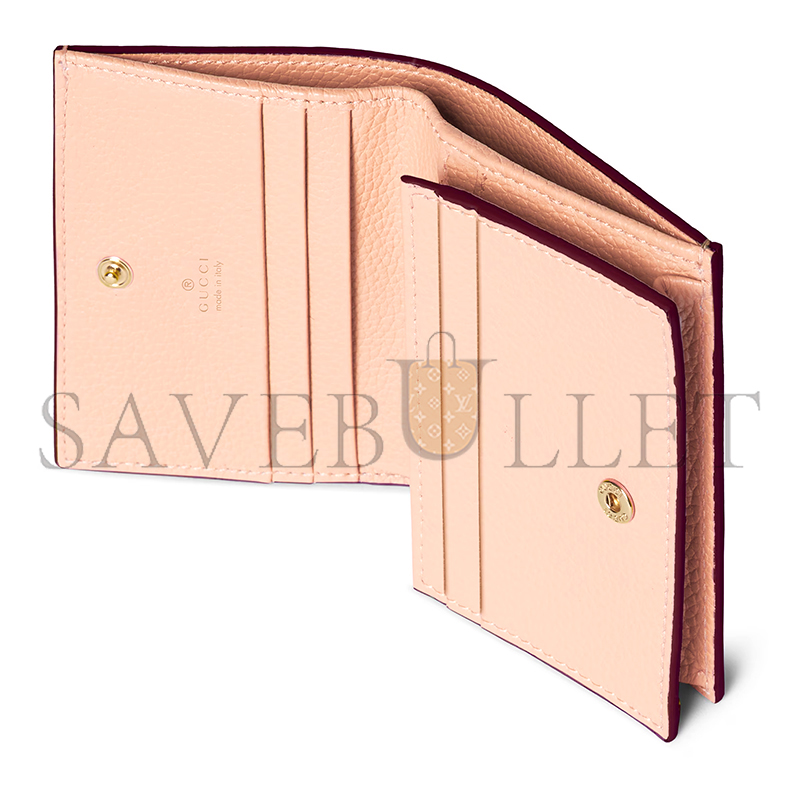GUCCI BI-COLOR GG MARMONT SMALL WALLET 456126 (11*8.5*3cm)